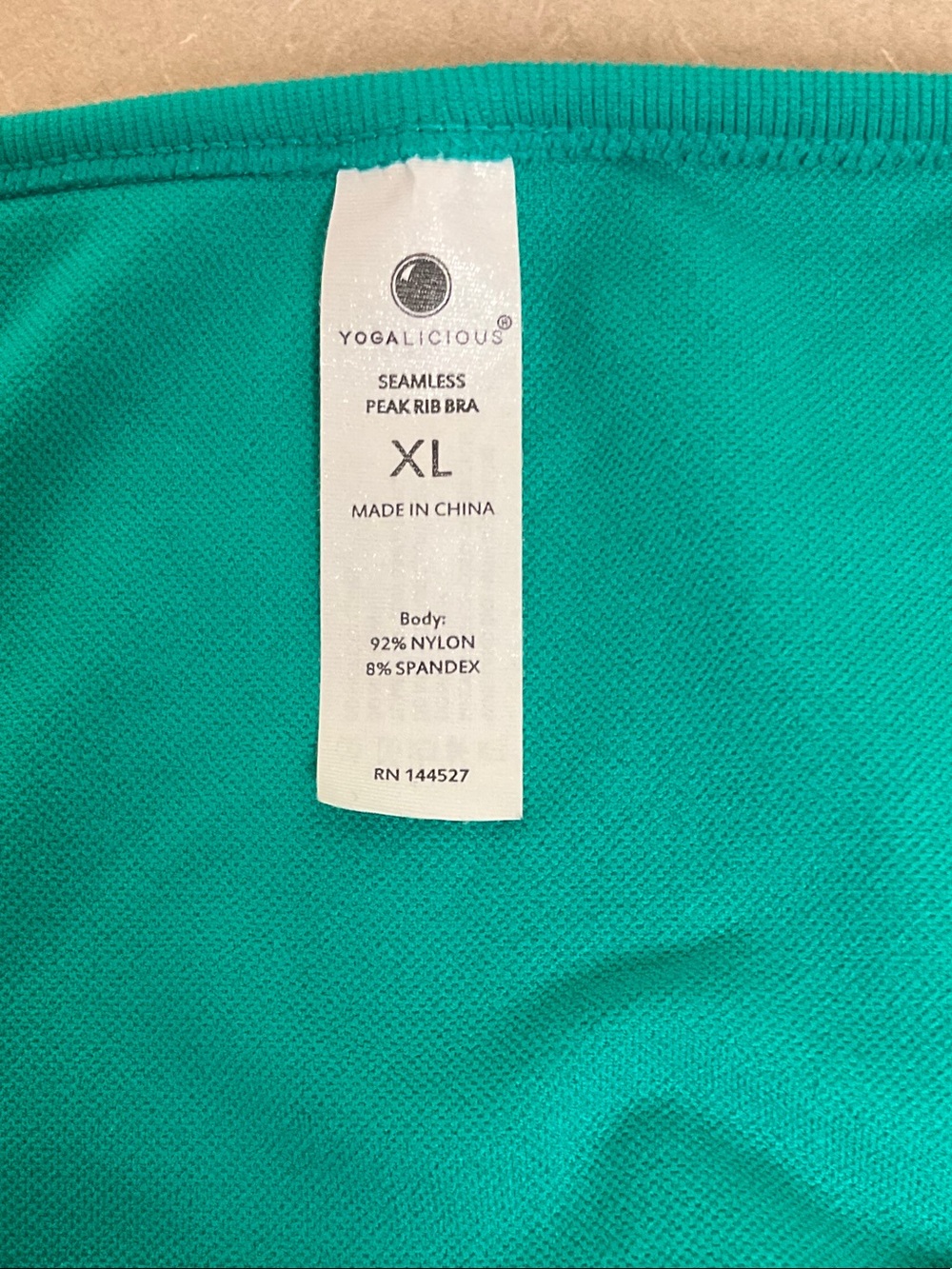 Yogalicious Teal V-Neck Wireless Sports Bra - Picture 3 of 6